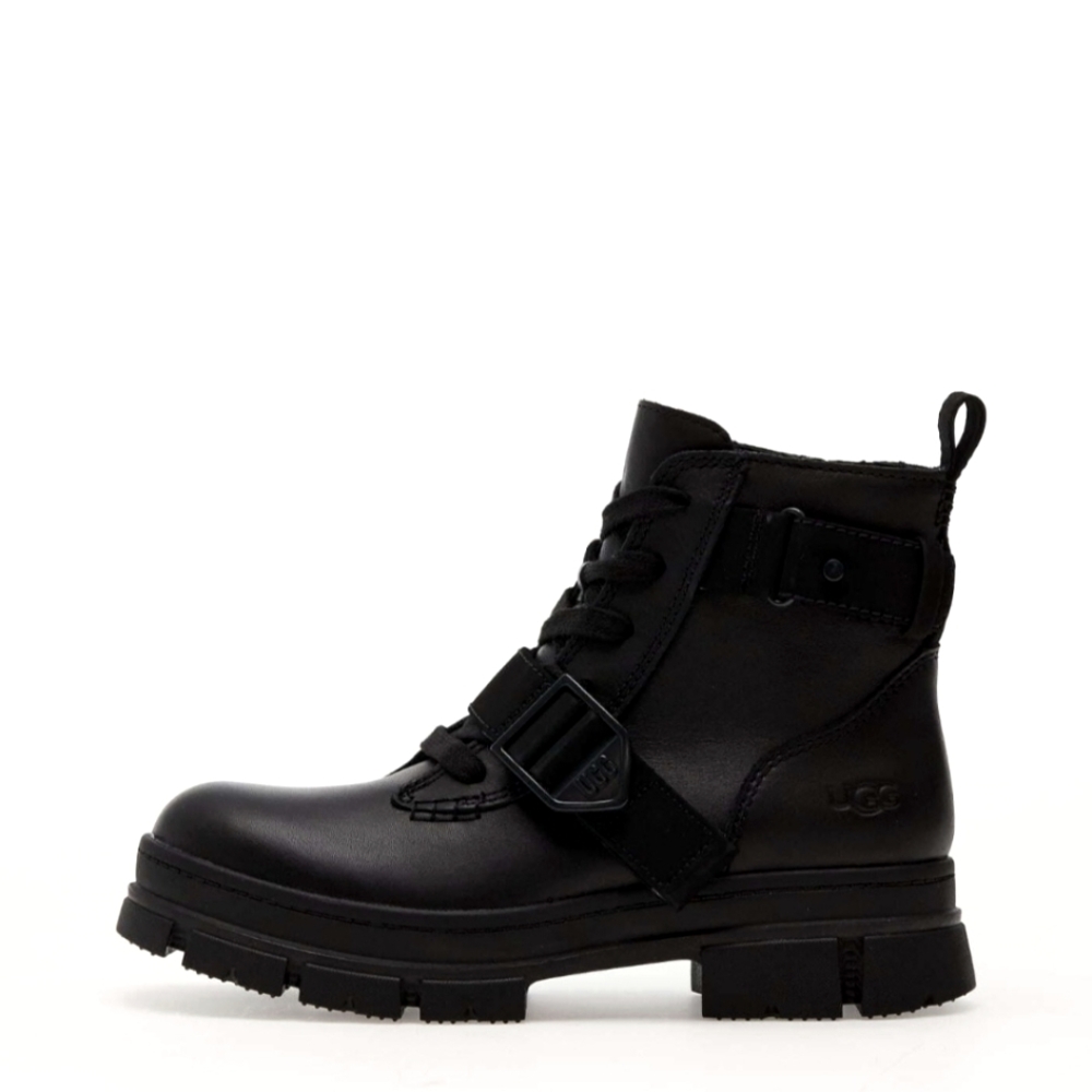 UGG Black Lace-Up Combat Boots
